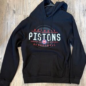 NBA Detroit Pistons Black and Red Hoodie